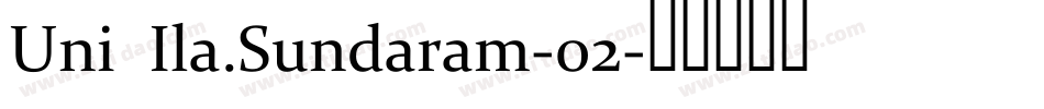 Uni Ila.Sundaram-02字体转换